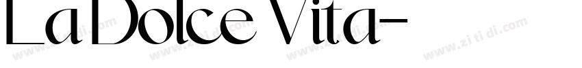 La Dolce Vita字体转换
